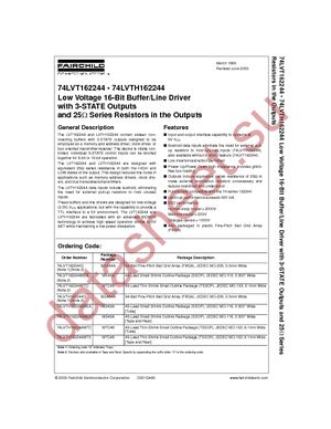 74LVTH162244MTX datasheet  